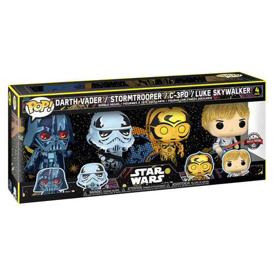 Blister 4 figuras POP Star Wars Exclusive_0
