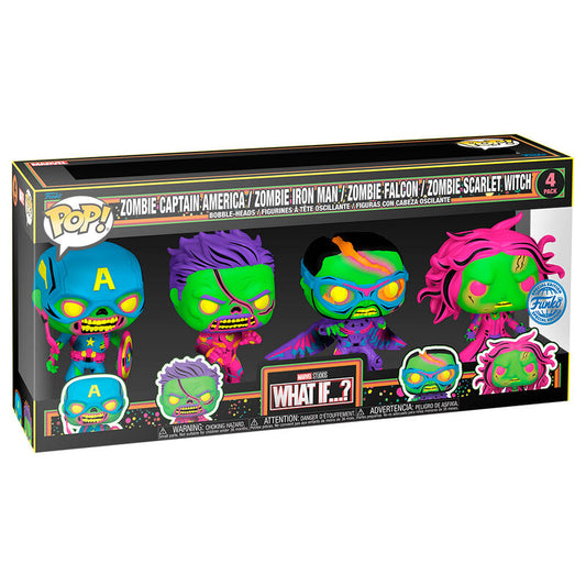Blister 4 figuras POP Marvel What If...? Exclusive_0