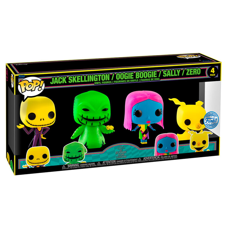 Blister 4 figuras POP Disney Pesadilla Antes de Navidad Exclusive_0