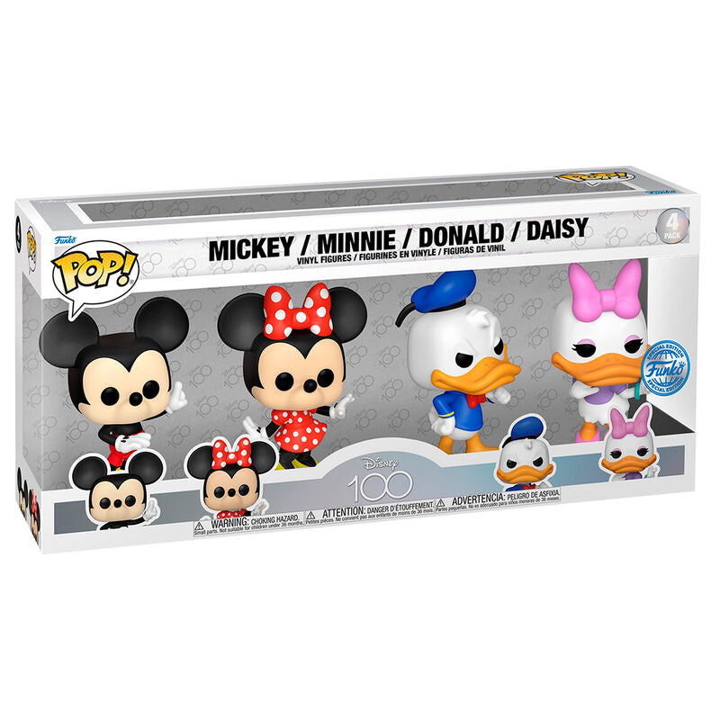 Blister 4 figuras POP Disney 100th Anniversary Disney Classic Exclusive_0