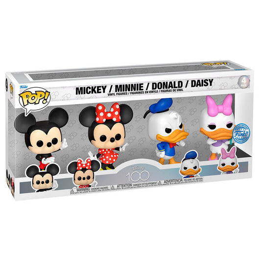 Blister 4 figuras POP Disney 100th Anniversary Disney Classic Exclusive_0
