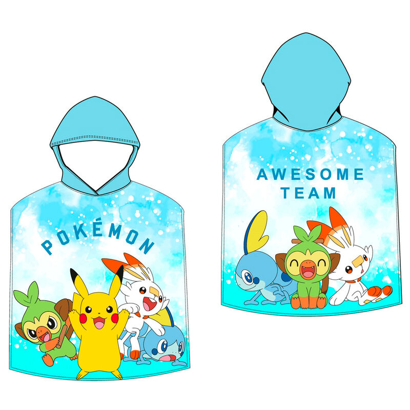 Poncho toalla Pokemon microfibra_0
