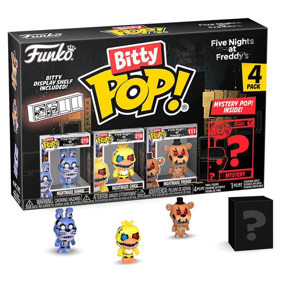Blister 4 figuras Bitty POP Five Nights at Freddys Nightmare Bonnie_0