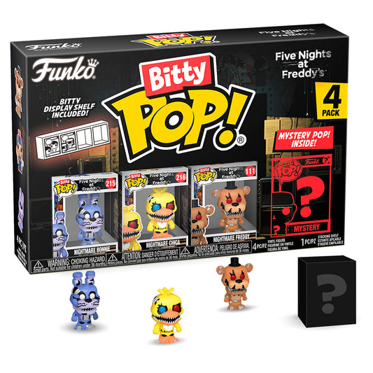 Blister 4 figuras Bitty POP Five Nights at Freddys Nightmare Bonnie_0