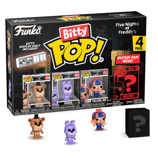 Blister 4 figuras Bitty POP Five Nights at Freddys Freddy_0