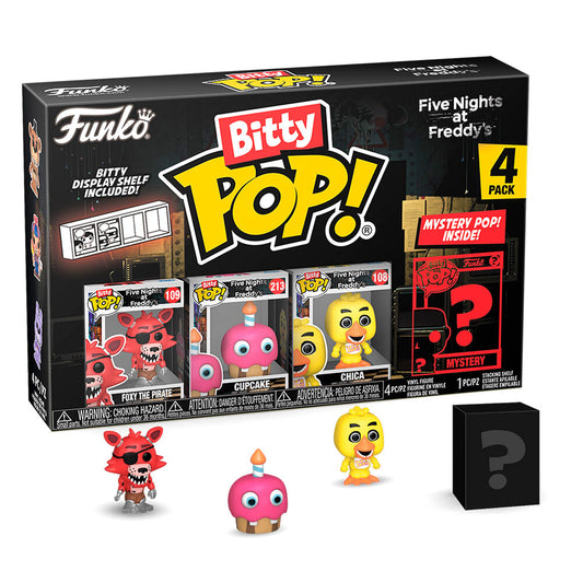 Blister 4 figuras Bitty POP Five Nights at Freddys Foxy_0