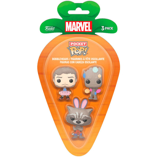 Blister 3 figuras Carrot Pocket POP Marvel Guardianes de la Galaxia_0