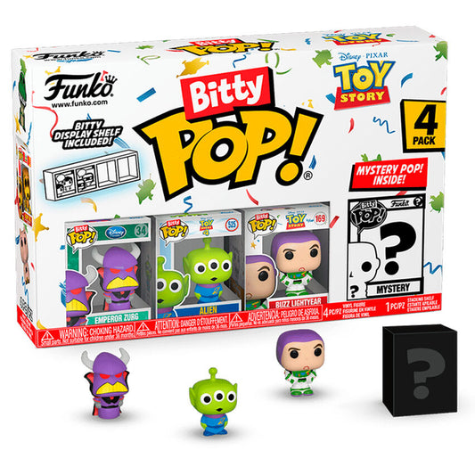 Blister 4 figuras Bitty POP Disney Toy Story Zurg_0
