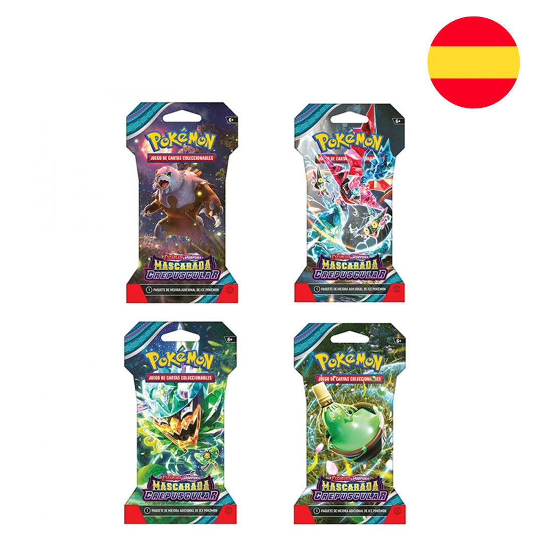 Sobre juego cartas coleccionables Mascarada Crespuscular Pokemon EspaÃ±ol surtido_0