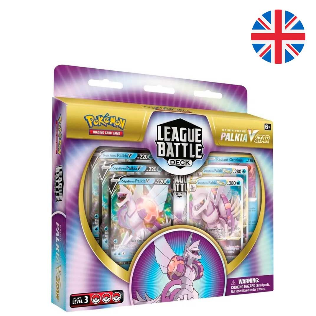 Blister juego cartas coleccionables Palkia Vstar League Battle Deck Pokemon ingles_0