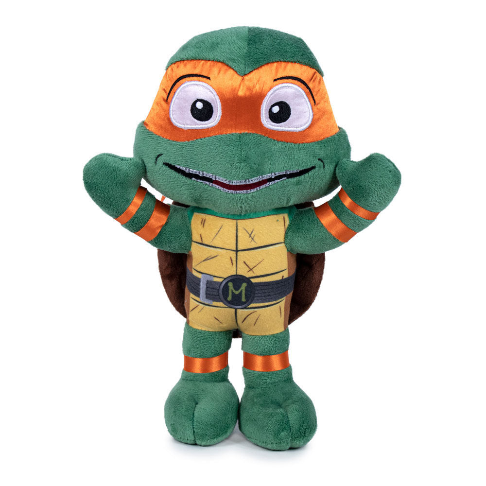 Peluche Michelangelo Mutant Mayhem Tortugas Ninja 21cm_0