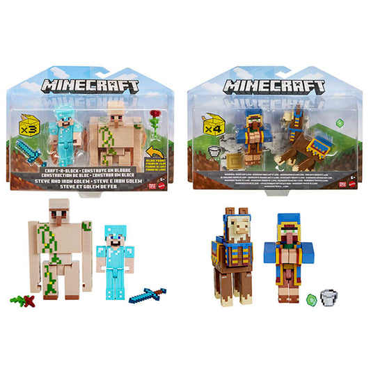 Blister 2 figuras Minecraft 8cm surtido_0