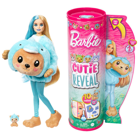 Barbie Cutie Reveal Costume Cuties Serie - Teddy Dolphin, Puppe_0