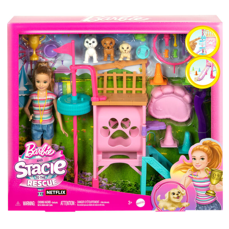 Barbie Family & Friends Stacie''s Puppy Playground Spielset, Puppe_0