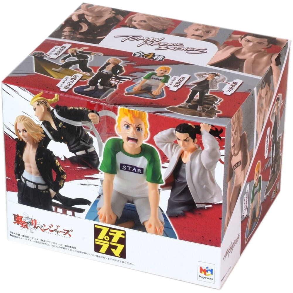 Expositor 4 figuras Petitrama Tokyo Revengers Series Toman Heroic Scenes 8cm_0