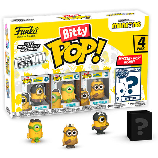 Blister 4 figuras Bitty POP Minions Series 1_0