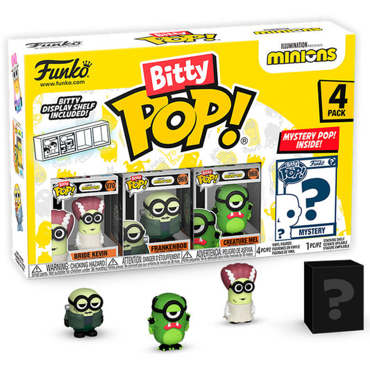 Blister 4 figuras Bitty POP Minions Series 2_0