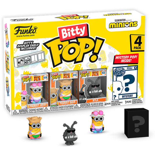 Blister 4 figuras Bitty POP Minions Series 4_0