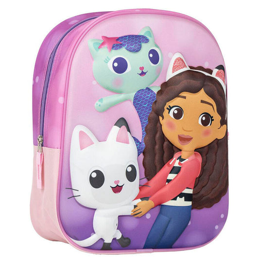 Mochila 3D La Casa de MuÃ±ecas de Gabby 31cm_0