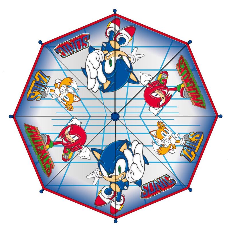 Paraguas manual burbuja Sonic The Hedgehog_0