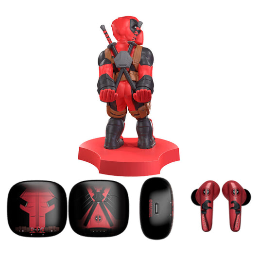 Mini Cable Guy + auriculares inalambricos Deadpool Marvel_0
