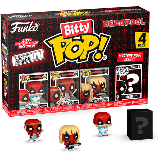 Blister 4 figuras Bitty POP Marvel Deadpool Sleepover_0