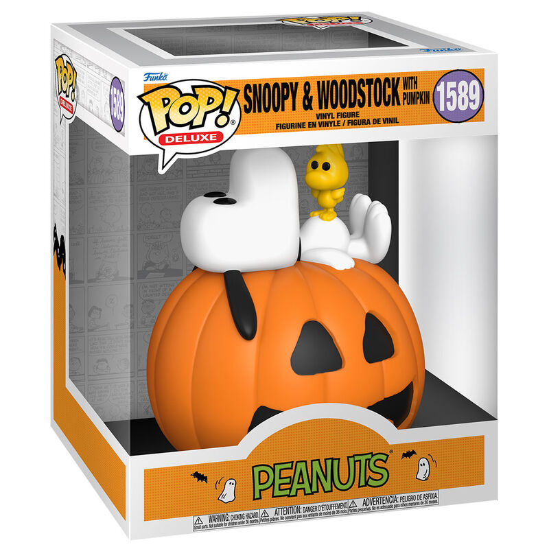 Figura POP Deluxe Peanuts Snoopy & Woodstock with Pumpkin_0