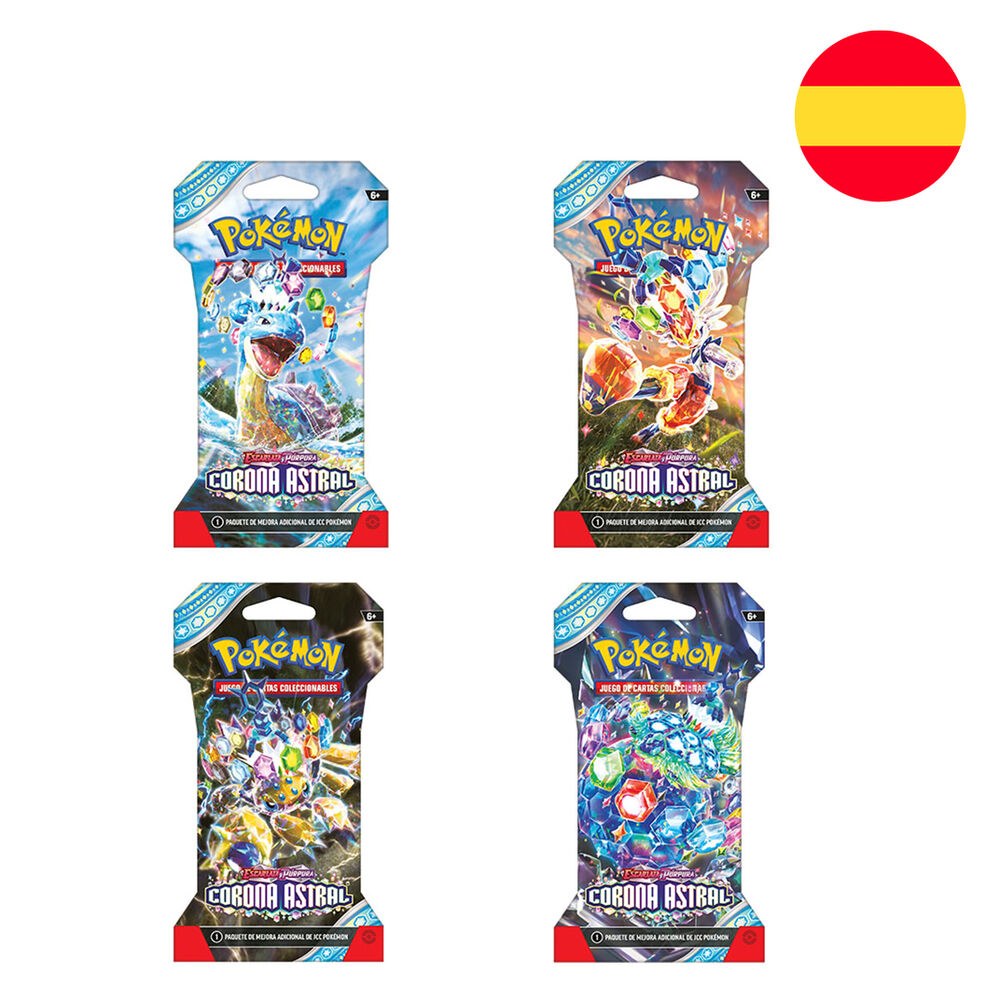 Sobre cartas Corona Astral Escarlata & Purpura Pokemon espaÃ±ol_0