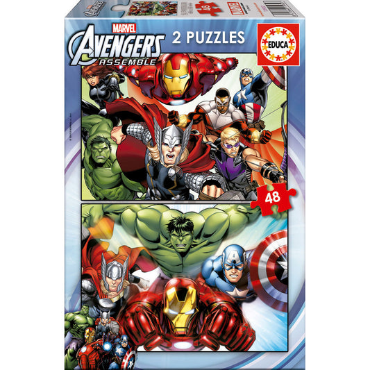 Puzzles Vengadores Avengers Marvel 2x48pzs_0