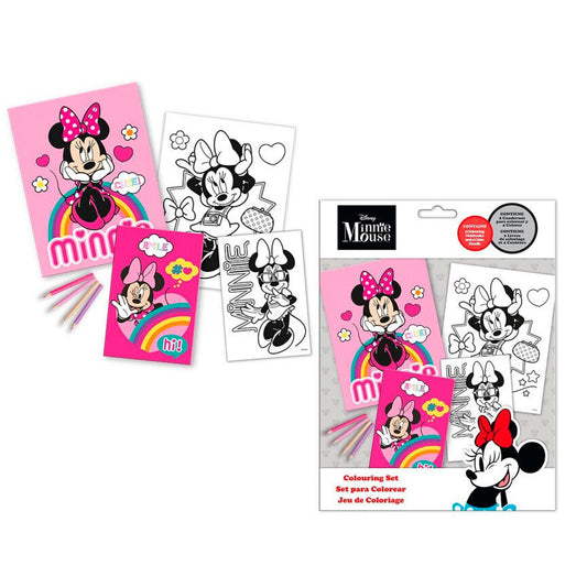 Set colorear +  pegatinas Minnie Disney_0
