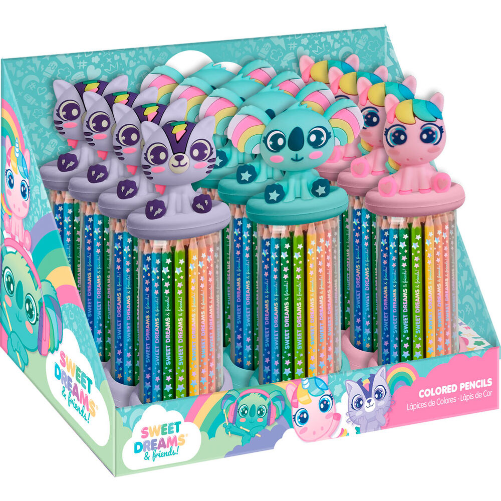 Set 12 lapices de colores 3D Sweet Dreams surtido_0