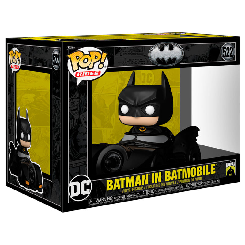 Figura POP Rides Deluxe DC Comics Batman in Batmobile_0