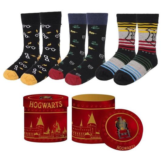 Set 3 calcetines Harry Potter adulto surtido_0
