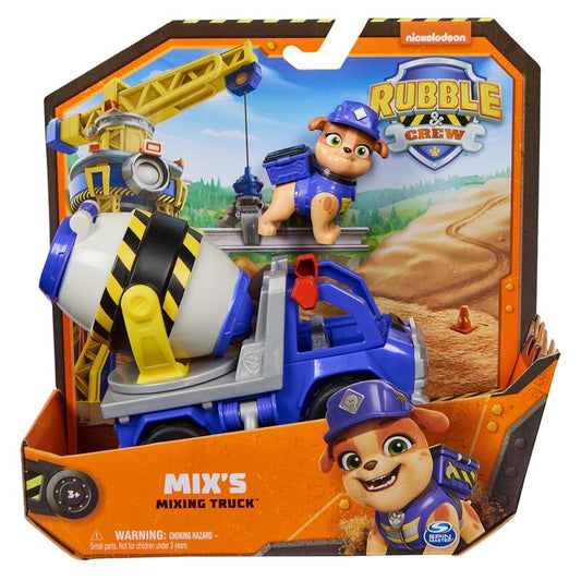Rubble & Crew - Zementmischer-Baufahrzeug mit Mix-Figur, Spielfahrzeug_0