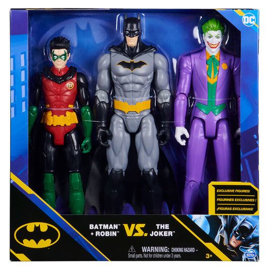 Batman 30 cm Figuren-Set aus Batman (Rebirth), Robin und Joker, Spielfigur_0