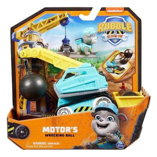 Rubble & Crew - Abrissbirnen-Baufahrzeug mit Motor-Figur, Spielfahrzeug_0