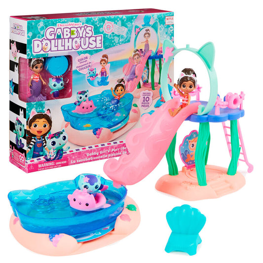 DreamWorks Gabby''s Dollhouse Cat Adventures - Purrific Pool Party Spielset, Kulisse_0