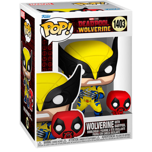 Figura POP Marvel Deadpool & Wolverine - Wolverine with Babypool_0