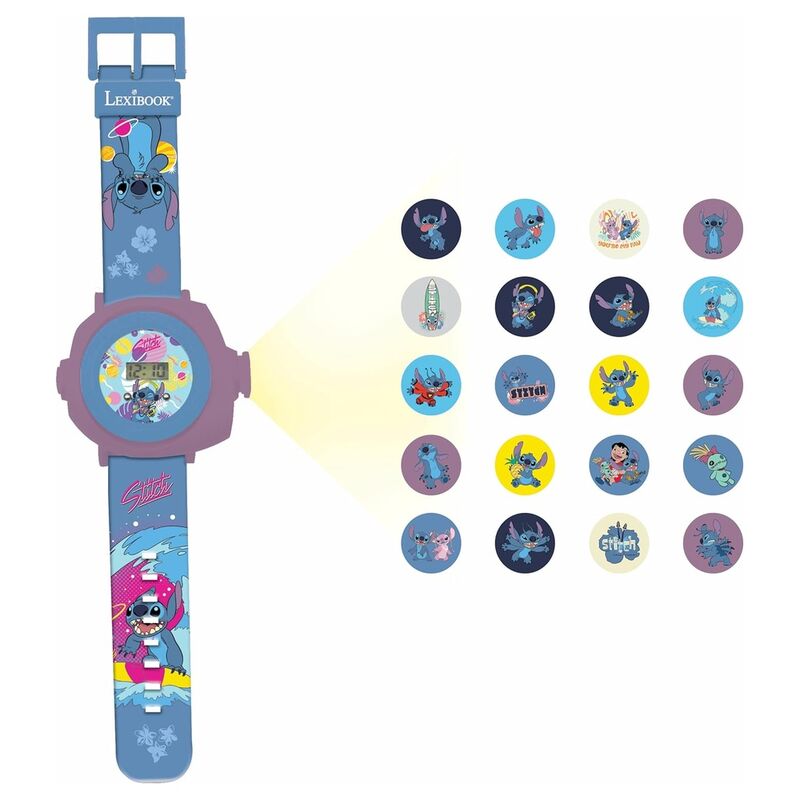 Reloj proyector digital Stitch Disney_0