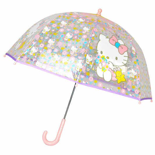 Paraguas manual transparente Hello Kitty 48cm_0