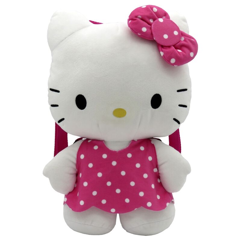 Mochila peluche Hello Kitty rosa 35cm_0