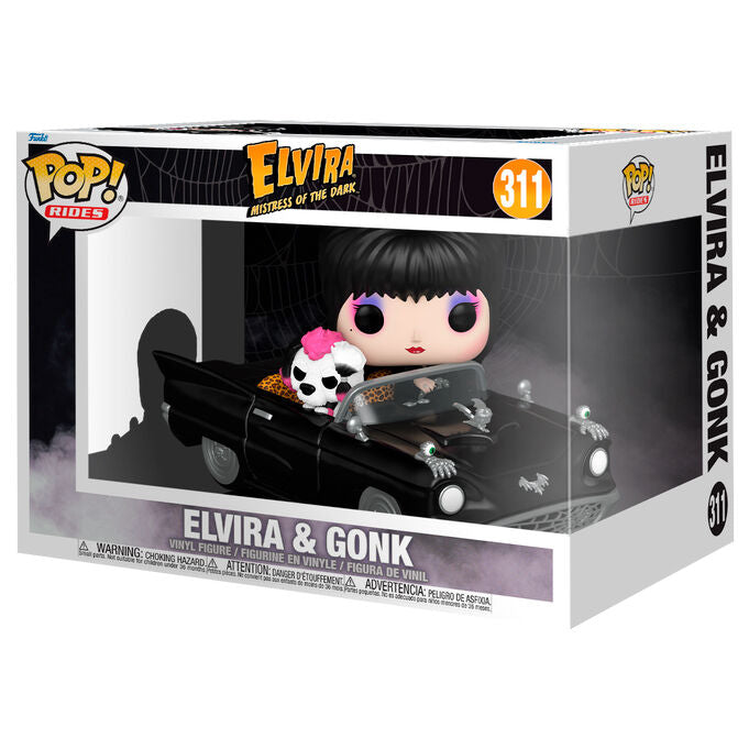 Figura POP Rides Deluxe Elvira Mistress of the Dark Elvira & Gonk_0