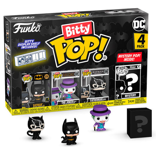 Blister 4 figuras Bitty POP DC Comics Batman 85th Anniversary Batman_0
