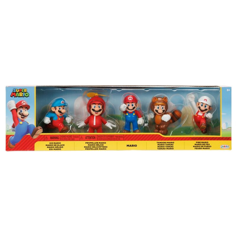 Blister 5 figuras Super Mario Bros 6cm_0