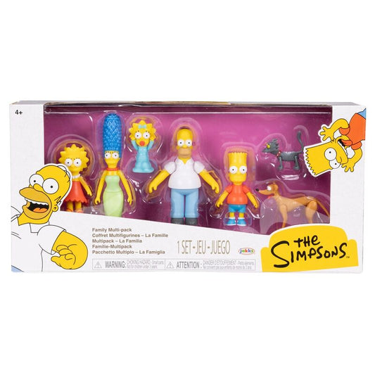 Blister 7 figuras Famila Los Simpsons 6cm_0