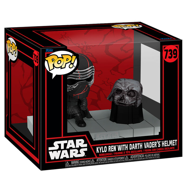 Figura POP Deluxe Star Wars Kylo Ren with Darth Vader Helmet_0