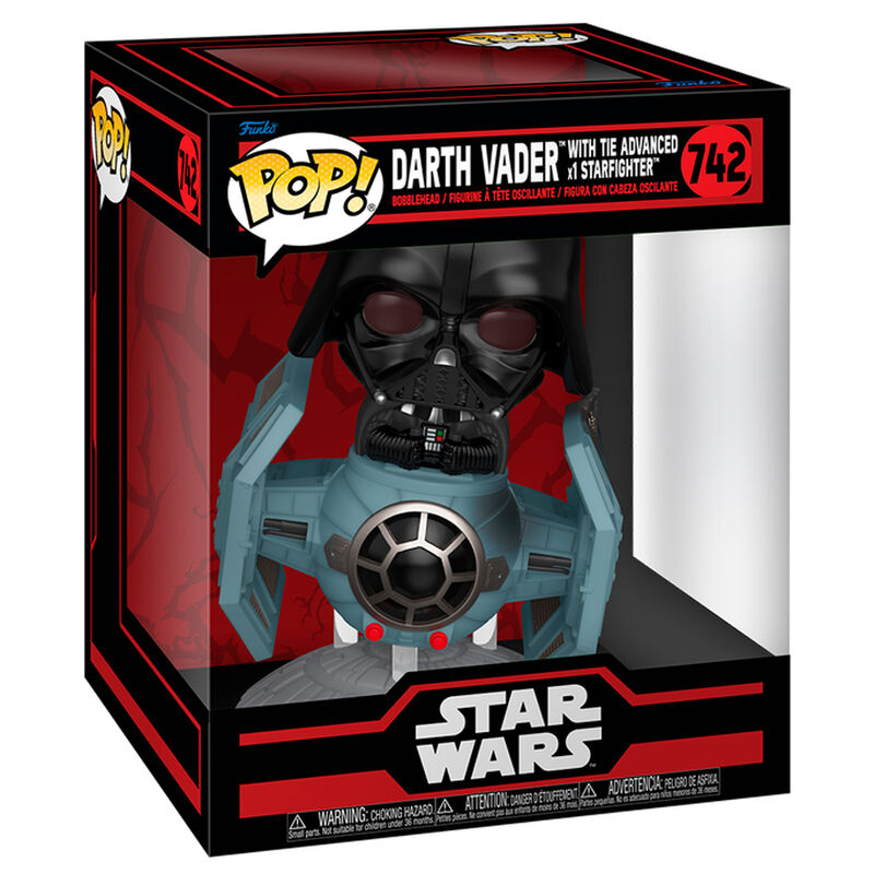 Figura POP Rides Deluxe Star Wars Darth Vader with Tie Advanced Starfighter_0