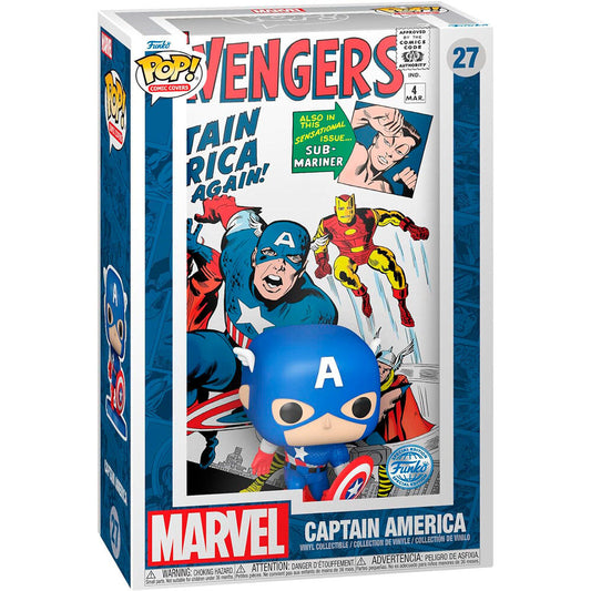 Figura POP Comic Cover Marvel Avengers Capitan America_0
