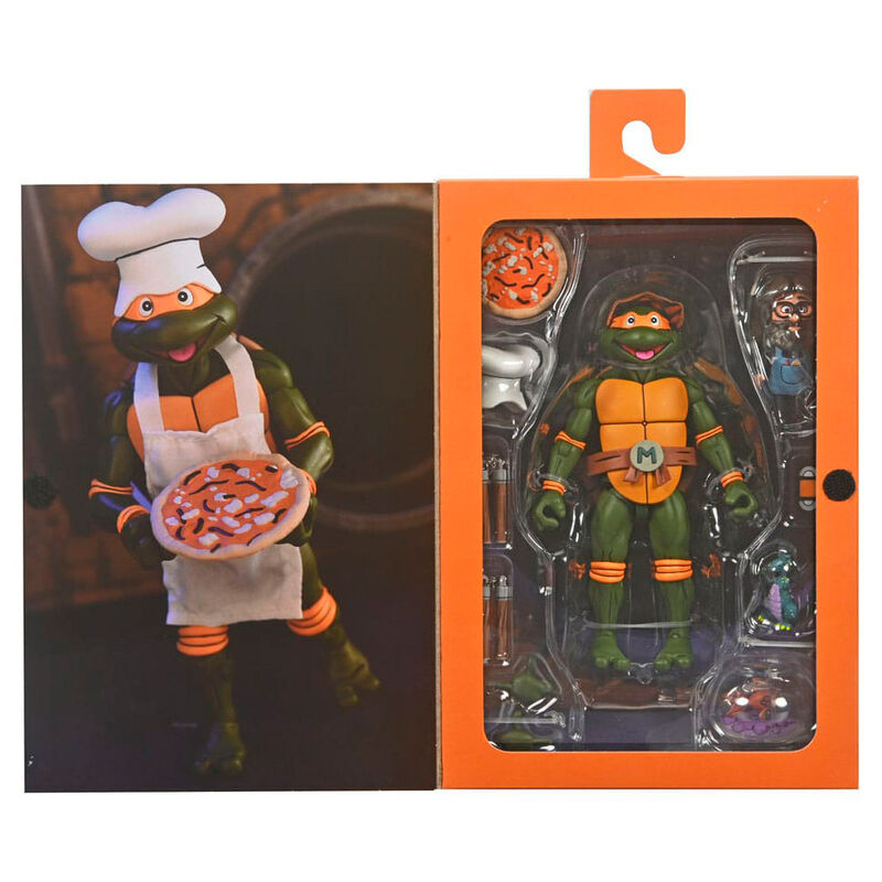Figura Ultimate Michelangelo VHS Cartoon Tortugas Ninja 18cm_0