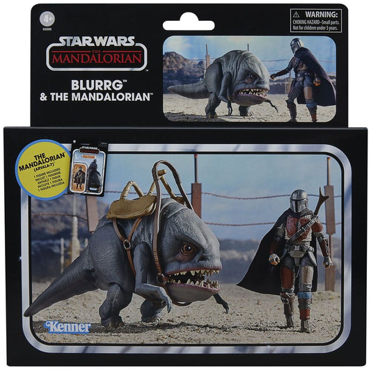 Set 2 figuras Blurrg & Mandalorian - The Mandalorian Star Wars 9,5cm_0